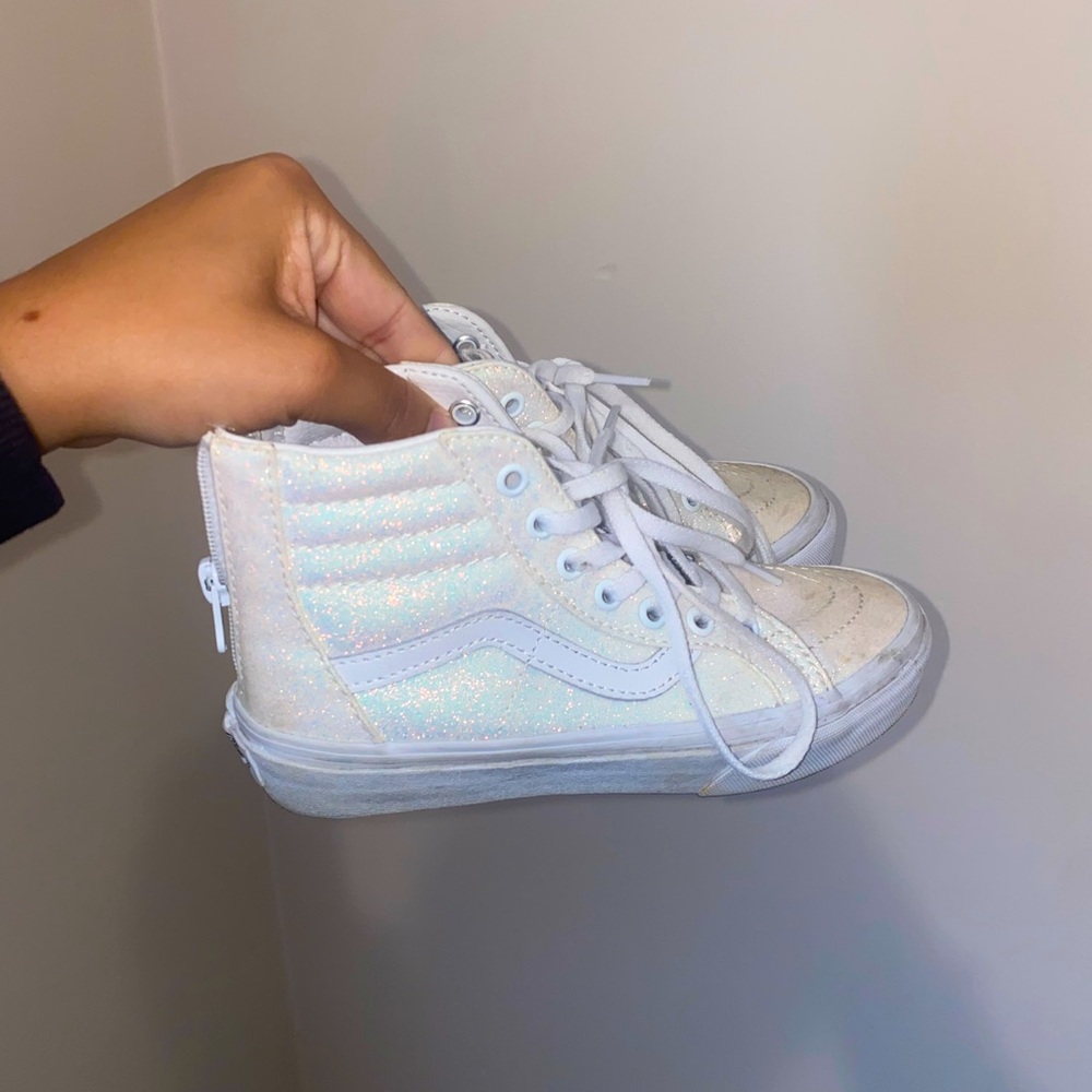 Sparkly high top Vans